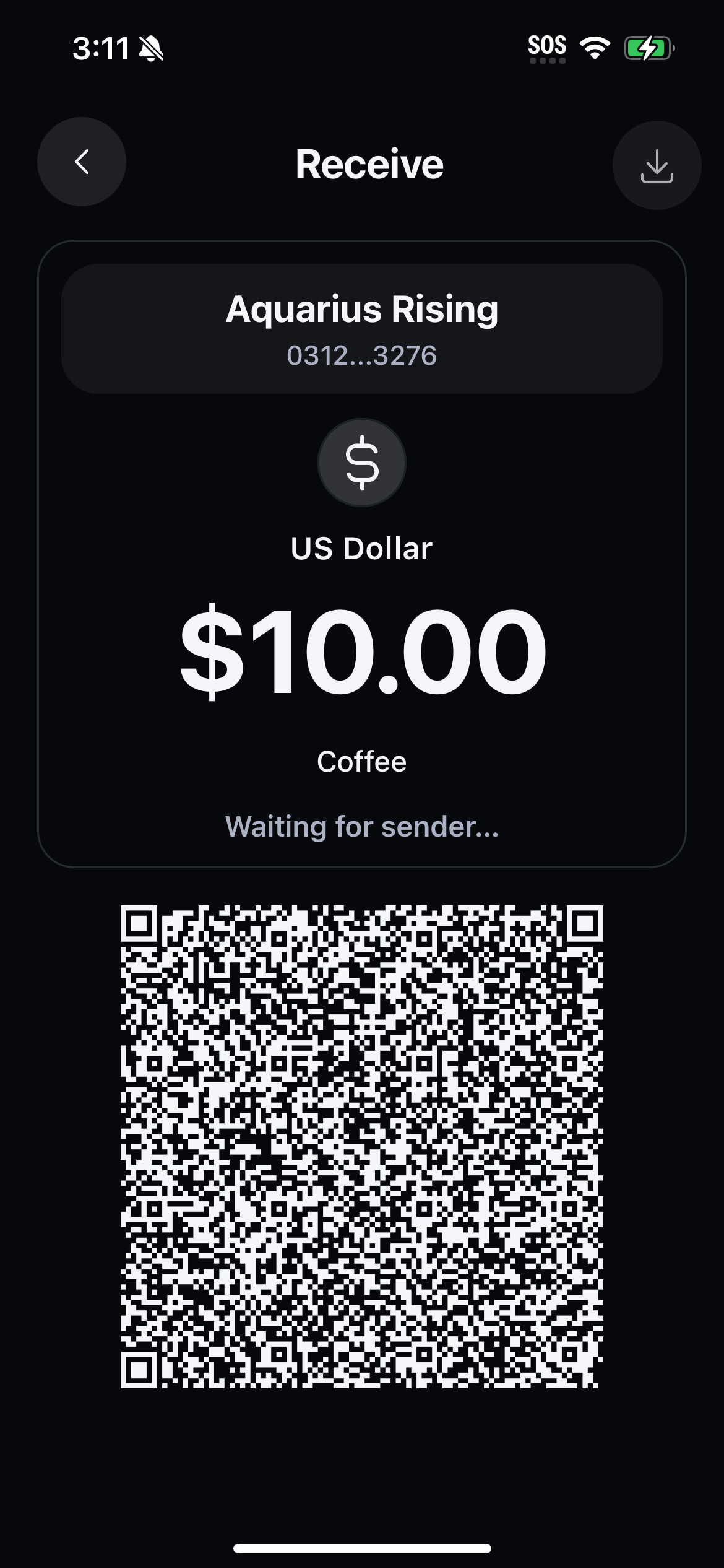 Transfer method selection screen